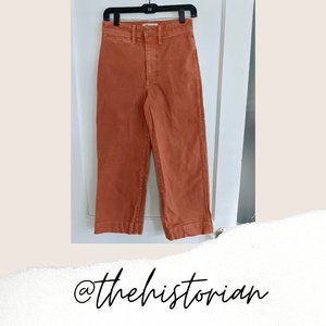 Madewell Slim Emmett Wide-leg crop pants